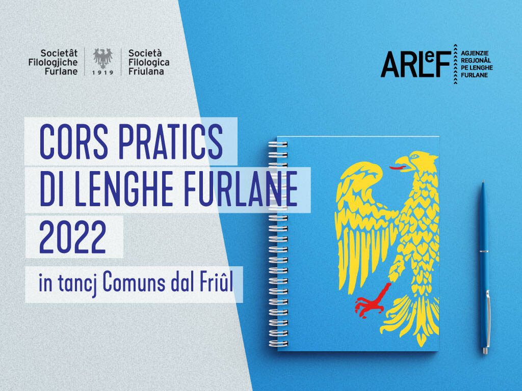 Locandina del corso con bandiera friuli