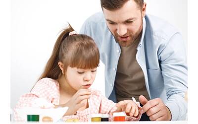 Figlia con papà