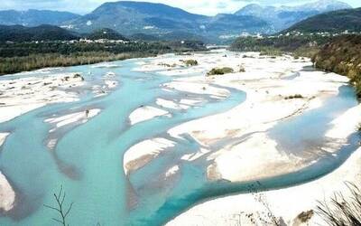 panorama del fiume Tagliamento