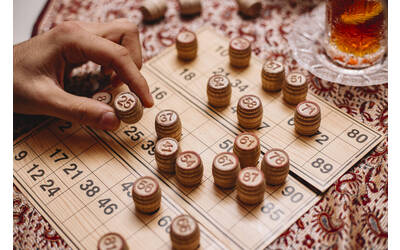 dettaglio si gioco della tombola