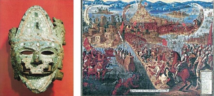Immagine di maschera Azteca