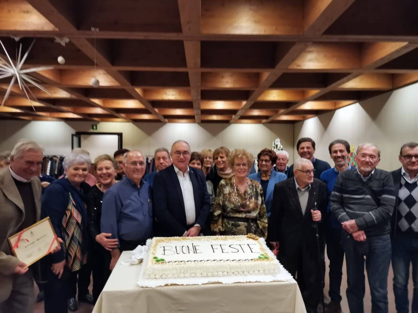 Comitato anziani al pranzo di Natale 2022